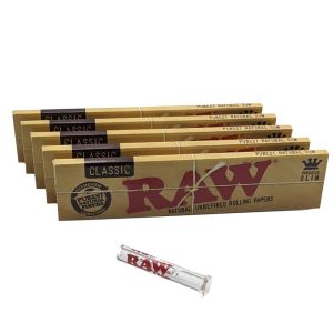 RAW Glass Filter Tip Slim 6mm + Raw Classic King Size Rolling Paper
