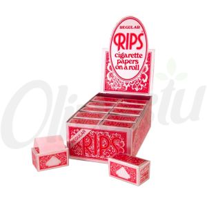 RIPS Red Regular Cigarette Rolling Papers - 37mm x 7m