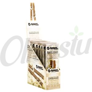 G-Rollz 2-Pack Pre-rolled Hemp Blunt Wraps - White Choco