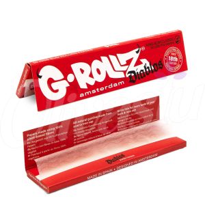 G-Rollz Diablos King Size Slim Rolling Papers - Premium White
