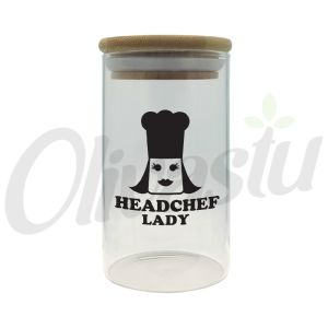Headchef Lady Herb Storage Glass Jar