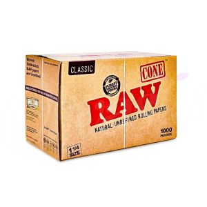 RAW Classic Pre-Rolled 1 1/4" Cones - 1000 Cones