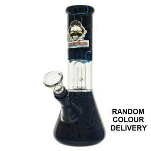 Hunter S.Bongson "Smashed" Glass Cracked Percolator Bong 20cm