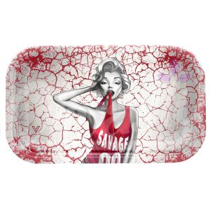 V Syndicate Savage Chick Metal Rolling Tray