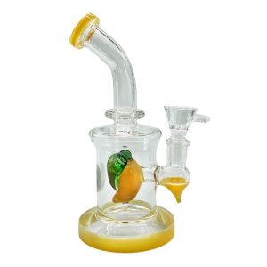 Basil Bush Fruity Mini Glass Bong Percolator 17cm - Hand Blown Artisan