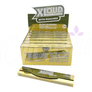 LDN Loud - XLOUD XL Rolling Papers + Tips - 130mm - Gold Edition (Box of 24)