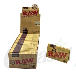 RAW Classic Single Wide Double Window Rolling Paper