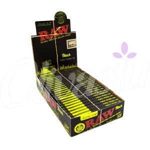 RAW Black Organic 1 1/4" Rolling Papers (Box of 24)