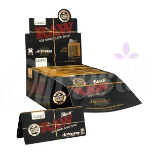 RAW Black Artesano King Size Slim Papers (Box of 15)