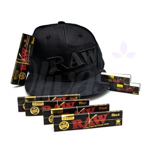 RAW Black On Black Baseball Cap Set