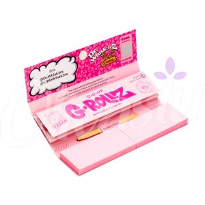 G-Rollz Pink King Size Slim Papers + Tips - Dr. Whiskerz