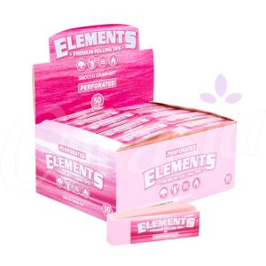 Elements Pink Perforated Tips (Box of 50)