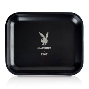Playboy Silver Bunny Rolling Tray by RYOT - Large