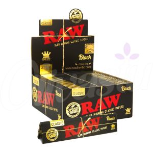 RAW Black King Size Rolling Papers (Box of 50)