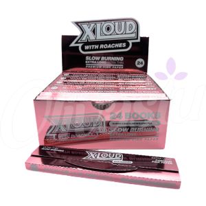 LDN Loud - XLOUD XL Rolling Papers + Tips - 130mm - Pink Edition (Box of 24)