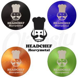 Headchef Heavy Metal 55mm 2 Piece Herb Grinder