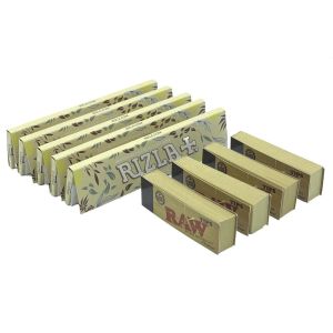 5 x Rizla Natura King Size Slim Rolling Papers + 4 x Raw Filter Tips