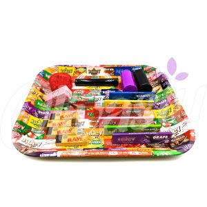 Juicy Jays Small Metal Rolling Tray Set