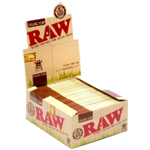 RAW Organic King Size Slim Rolling Paper (Box of 50)