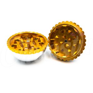 Satin Finish Round 2 Part 60mm Silver Metal Grinder