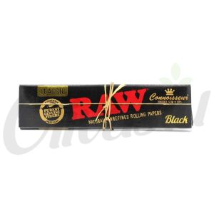 RAW Black King Size Slim Connoisseur Rolling Papers