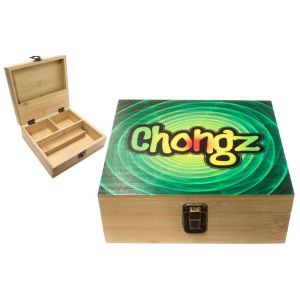 Chongz Bamboo "Rasta Spiral" Wooden Box