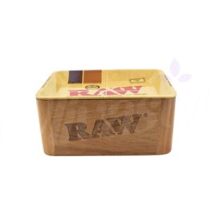 RAW Mini Wooden Cache Box with Classic Tray Lid