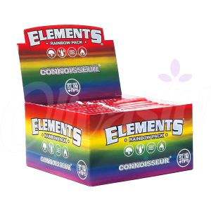 Elements Connoisseur Rainbow King Size Slim Rolling Papers (Box of 24)