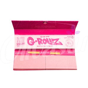 G-Rollz Pink King Size Slim Papers + Tips