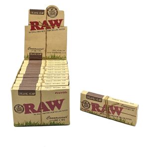 RAW Organic Hemp Connoisseur 1 1/4" Rolling Papers (Box of 24)