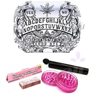 Rolling Tray Set with Blazy Susan Papers & Tips - Spirits