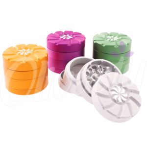 Satin Finish Die Cut 4 Part 50mm Metal Grinder - Random Colour