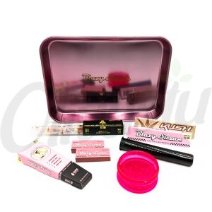 Blazy Susan Purple Edition Rolling Tray Gift Set