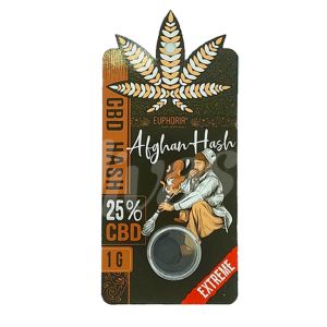 Euphoria Afghan Hash 25% CBD - Premium Hemp Hash 1g