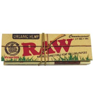 RAW Organic Hemp Connoisseur 1 1/4" Rolling Papers