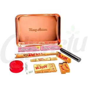 Blazy Susan Rolling Tray Set Rose Gold Pink Collection