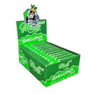 Monkey King Minty Green King Size Papers & Tips Full Box (Smell & Touch)