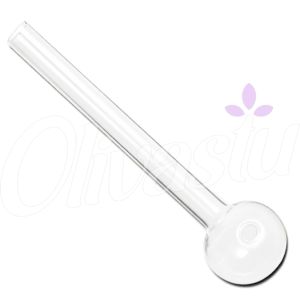 Glass Oil Pipe - 10cm - Clear
