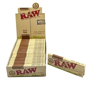 RAW Organic Hemp 1 1/4" Papers (Box of 24)