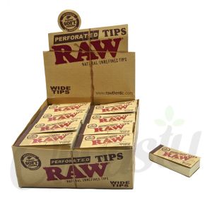 RAW Perforated Wide Tips- Cotton