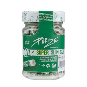 Purize Carbon Activated SUPER Slim Charcoal Filter Tips - 5mm - 111 Jar