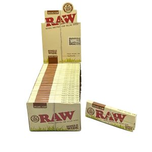 RAW Organic Hemp Single Wide Rolling Paper (Box of 50)