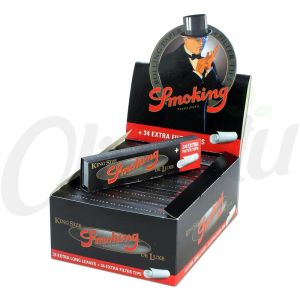 Smoking Deluxe King Size Slim Rolling Papers & Tips