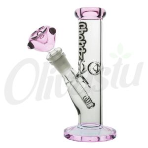 Chongz "F*ck Button" 20cm Ice Glass Bong Coloured Accents