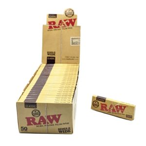 RAW Classic Single Wide Rolling Paper (Box of 50)