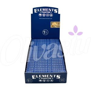 Elements Phantom Rolling Papers - 1 1/4"- 25 Pack (Retail Box)