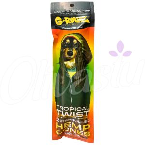 G-Rollz 2-Pack Pre-rolled Hemp Wraps - Tropical Twist