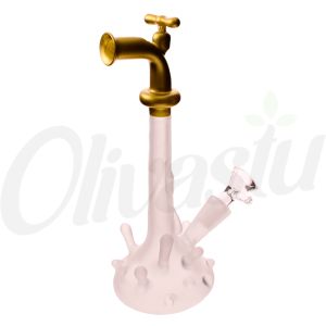 The Tap Frosted Water Splash Effect Bong - 22cm