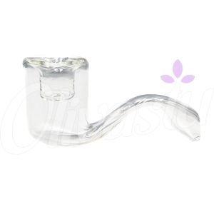 Mini Curved Glass Pipe - 7cm