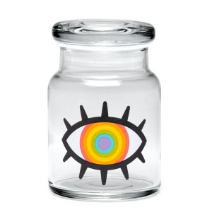 420 Science Classic Pop-Top Jars - Woke Rainbow Eye